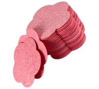 Angoily 50 Spugne Detergenti per Viso a Forma di Fiore Spugna Struccante Compatta in Cellulosa Naturale per Pulizia Quotidiana e Rimozione Trucco Portatile per Viaggi Rosa