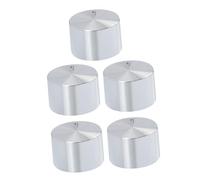 Angoily 5pezzi Manopole Ricambio Per Cucina Alluminio Pomelli Per Controllo Bruciatore Compatibili Gas e Elettrici Facili Da Installare e Resistenti