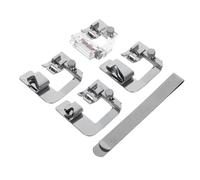 Angoily 5pezzi Piedini Premistoffa per Macchine da Cucire Accessori per Cucire Piedini per in Metallo per Finiture Bordi e Marcatura Tessuto Multiuso per Progetti DIY