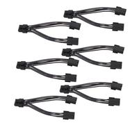 Angoily 6 Adattatori Alimentazione Pcie Per Schede Grafiche 6 Pin A 8 Pin Prolunga Splitter Per Gpu Alimentazione Per Schede Video Per Computer PC
