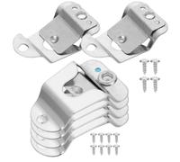 Angoily 6 Ganci Supporto Microfono in Acciaio Inox Clip Gancio per Radio Cb Portatile Set 6 Pezzi per Microfono Auto Accessori per Microfoni di Registrazione Installazione Viti
