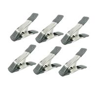 Angoily 6 Morsetti a Molla per Fondali da 4 Pollici Clip per Mussola in Ferro Ispessito Cuscinetto Antiscivolo Set per Fotografia e Modellismo Impugnatura Ergonomica