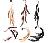 Angoily 6 Pezzi Clip per Chioma Piume Eleganti e Vintage, Accessori per Chioma Donna Fermaglio, Decorazione Creativa per Festa Cosplay e Incontro tra Amiche