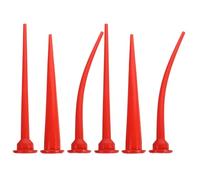 Angoily 6 pezzi di tubo di prolunga per ugello per calafataggio - Punte lunghe per ugello per calafataggio Strumento di prolunga per porte e finestre in vetro Piastrelle Utensili da cucina Pubblicità