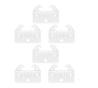 Angoily 6 Pezzi Guide Cassetto in Plastica Bianca, Installazione Semplice, | Design Minimalista, Durata Estesa, Integrazione Uniforme, Adatto per Armadi e Restauro di Credenze