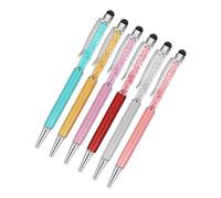 Angoily 6 Pezzi Penna a Sfera Matita Stilo Penne Cancellabili Pilota Matite Tavoletta Penna a Colori Pastello Penne Colorate Tocco Penne Nere Evidenziatori Capacitivo Penne Carine Plastica