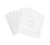 Angoily 6 Pezzi Placche Copri Prese Elettriche Bianche Tipo Coperture Decorative Impermeabili per Interruttori e Scatole Giunzione Resistente Usura per e Scuola