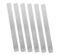 Angoily 6 Pezzi Strisce Magnetiche Autoadesive in Metallo per Foto e Promemoria Barre Ferrose Resistenti per Lavagne e Bacheche per Ufficio Casa e Aula