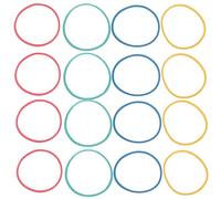 Angoily 60 Pezzi Elastici Colorati Resistenti in Gomma per Geoboards e Uso Domestico, Elastici Portatili Assortiti per Organizzare e Fissare Oggetti