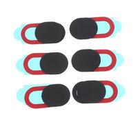 Angoily 6pezzi Copri Webcam Privacy Scorrevoli in Nero e Rosso Copertura Ultra Sottile per Laptop Tablet e Smartphone Protezione Sicura per Fotocamera Digitale
