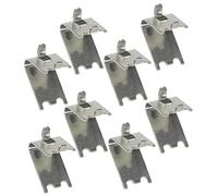 Angoily 8 pezzi Clip Ripiano Congelatore Acciaio Inossidabile Supporto Mensola Refrigeratore Ganci Fissaggio Resistenti e Facili da Installare per Organizer Frigorifero