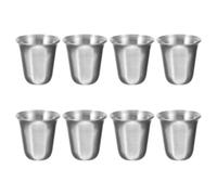 Angoily 8 Pezzi Coppa per Comunione in Acciaio Inossidabile, Argento | Design Impilabile, Uso Multifunzione, Aspetto Elegante, per Decorazione Religiosa e Servizio in Tavola