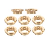 Angoily 8 Pezzi Dadi Tondi in Oro per Meccanismo Orologio al Quarzo Fissaggio Sicuro per Kit Fai da Te Orologi da Parete Installazione Facile e Connessione Stabile