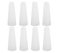 Angoily 8 Pezzi di Plastica Tubi Avvolgitori in Lana per Maglieria Bobina di Filo di Filo per L'erogazione di Accessori di Tessitura White PVC