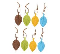 Angoily 8 Pezzi Fermaporte in Silicone Foglia Colorati Giallo Marrone per Porte e Finestre e Sicuri Adatti Vari Tipi