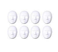 Angoily 8 Pezzi Maschere Bianche in Polpa di Carta da Decorare Fai da Te per Cosplay e Feste in Maschera, Comode e Adatte a Giovani per Carnevale ed Easter
