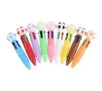Angoily 9 Pezzi Penna a Sfera da Calcio Mini Retrattile Quattro Colori | Tema Sportivo, Punta a Forma di Pallone, Scrittura Nitida, Uso Ufficio e Viaggi di Lavoro