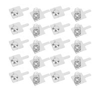 Angoily AA Battery Contacts, 20 Pezzi Contatti Molla Vano Batteria in Acciaio Inox 304, Terminali Nichelati per Battery Pack, Torce Elettriche e Riparazione Elettronica