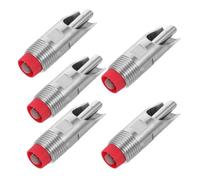 Angoily Abbeveratoio Automatico per Maialini in Acciaio Inox, 5 Pezzi con Filtro Integrato, Bevitore a Capezzolo a Becco D’anatra per Suinetti, Metodo di Abbeveraggio Efficiente