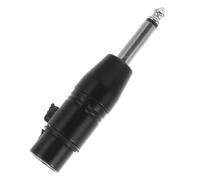 Angoily Adattatore Audio da 6,35 Mm Maschio a Xlr Femmina, Connettore Jack 1/4 Mono in Lega di Zinco Nichelata, Adattatore Plug And Play Compatibile per Apparecchiature Audio