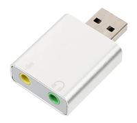 Angoily Adattatore Audio Usb per Computer Scheda Audio Esterna Suono Surround 7.1 Struttura in Alluminio Facile da Usare per La Musica da Gioco