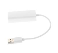 Angoily Adattatore USB Ethernet per Notebook e Pc, Rete 10/100 Mbps, Connettore Rj-45, senza Alimentazione Esterna, in Abs Bianco