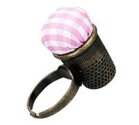 Angoily Anelli in Cotone all'Uncinetto per Dita Strumenti per Cucire E Ricamare in Metallo Cuscino per Spilli