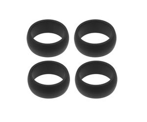 Angoily Anelli in Silicone Morbido per Uomo 4 Pezzi, Flessibili e Protettivi, Design Semplice per Sollevamento Pesi e Sport All'aperto