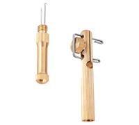 Angoily Annodatore Manuale per Lenza da Pesca 2 Pezzi in Rame, Legatore Rapido Compatto Manico Antiscivolo Ergonomico, Strumento Durevole per Attrezzatura Pesca e Accessori Outdoor