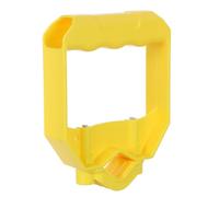 Angoily Badile da Giardino Regolabile Impugnatura Ergonomica in Plastica Resistente per Lavoro in Giardino e Neve, Manico Giallo che Riduce lo Sforzo alla Schiena