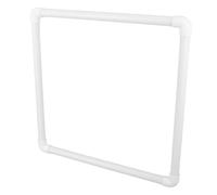 Angoily Barriera Galleggiante Minimizza Sprechi Alimentari in PVC Bianco per Piante e Pesci Anello Quadrato 40cm e Separa Lenticchie d'Acqua per Stagno Domestico