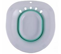 Angoily Bidet Pieghevole per Donna Bianco in Pp e Tpr, Comodo per Bagno Sedile, per Donne Incinte e Anziani, Design Salvaspazio Anti-svenimento