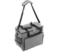 Angoily Borsa Per Macchina Da Cucire Oxford Grigio Scomparti Multipli, Custodia Portaoggetti Compatta Da Viaggio Per Accessori e Macchine Da Cucire, Per Lezioni e Vacanze