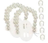 Angoily Braccialetti Elastici da Polso Perle Finte, Set da 8 Pezzi Corsage la Sposa, Accessori da Matrimonio Adatti a Tutte le Età e Temi Nuziali