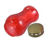 Angoily Candela Votiva Elettronica a LED senza Fiamma Colore Rosso Torcia da Esterno per Cortile e Decorazione da Tavolo Ispirata AI Rituali della Chiesa Motivo Croce e Gesù Design