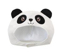 Angoily Cappello di Peluche Panda Bianco per Feste e Festival, Leggero e Comodo da Indossare, Design Adorabile e Creativo per Travestimenti e Cosplay Divertenti