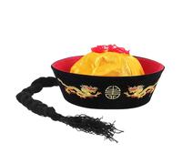 Angoily Cappello in Stile Tradizionale Cinese Worsted e Feltro, Leggero e Facile da Conservare, per Cosplay, Carnevale e Spettacoli di Opera Orientale