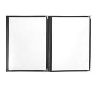 Angoily Cartella Trasparente in Pvc per Menu e Ricette, Copertina Creativa Facile da Usare, per Cucina e Ristorazione Alta Trasparenza