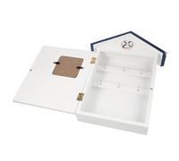Angoily cassetta delle chiavi conchiglia portachiavi da parete X Keychain del supporto chiave sospeso Astuccio organizzatore da parete armadio portachiavi decorativo MDF