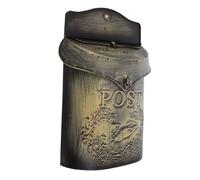 Angoily Cassetta Postale in Ferro Da Parete Vintage, Cassetta Dei Suggerimenti Multiuso Per Esterno, Grande Capacità Per Buste, Giornali e Riviste, Facile Installazione Per Casa e Ufficio