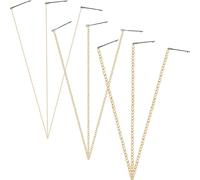Angoily Catena per Chioma Lunga Clip in Alluminio Oro, Design Stabile alla Moda Punk, 9 Pezzi per Donne e Ragazze in Cerca di Accessori Chioma Eleganti