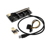 Angoily Cavo Riser Per Gpu Prolunga Lunga Nera Adattatore Usb Cavi Per Cavo Di Prolunga Per Scheda Grafica Presa Muro Multipresa Scheda Adattatore Alimentata