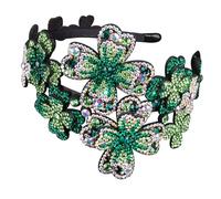 Angoily Cerchietto per Capelli Strass e Fascia Elastica Accessorio da Donna Decorazioni Forma di Fiore e Cristalli Glitterati per Feste o Tutti i Giorni