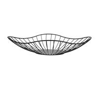 Angoily Cesto Portafrutta in Filo Metallico Nero Piccola Fruttiera Salvaspazio per Piano Cucina Ciotola Decorativa Versatile per Casa e Ufficio Facile da Pulire