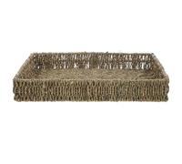 Angoily Cesto Portaoggetti Rettangolare in Fibra Naturale Cesto Multifunzione per Frutta e Verdure Cestino da Cucina Decorativo per Soggiorno e Organizzazione Casa