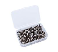Angoily Chiodi Elettroplaccati 200 Pezzi Fermagli in Metallo per Carta Fermagli Rotondi Set di Fermagli in Argento Forniture per Ufficio E Bricolage