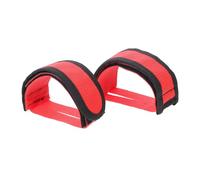 Angoily Cinghia per Pedale Bici in Nailon Rosso Fissaggio Sicuro e Montaggio Facile Accessorio per Pedali Bicicletta Fixed Gear
