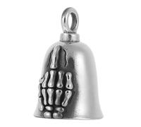 Angoily Ciondolo Campanello Retrò in Acciaio Lucido, Mini Campanella Decorativa Vintage Per Gioielli, Accessorio Resistente Per Appassionati Di Motociclette e Diy, Regalo Originale Per Biker