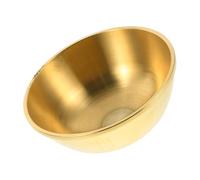 Angoily Ciotola Rotonda Uso Versatile 10cm per Offerte Buddiste in Ottone Dorato Design Tradizionale Elegante per Decorazione Casa e Forniture per Tempio