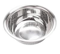 Angoily Colino per Riso in Acciaio Inox 24 CM Cestello per Lavaggio Verdure e Frutta Bacinella Scolapasta Resistente e Compatta per Uso Cucina Quotidiano